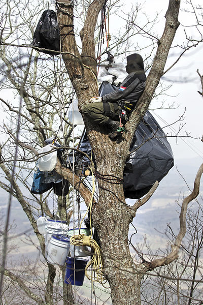 A morning with the pipeline protesters